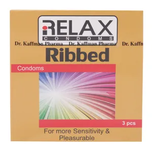 کاندوم ریلکس مدل Relax Ribbed بسته 3 عددی
