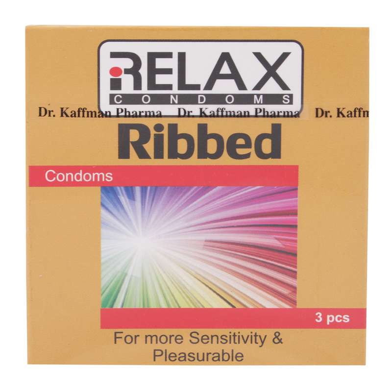 کاندوم ریلکس مدل Relax Ribbed بسته 3 عددی