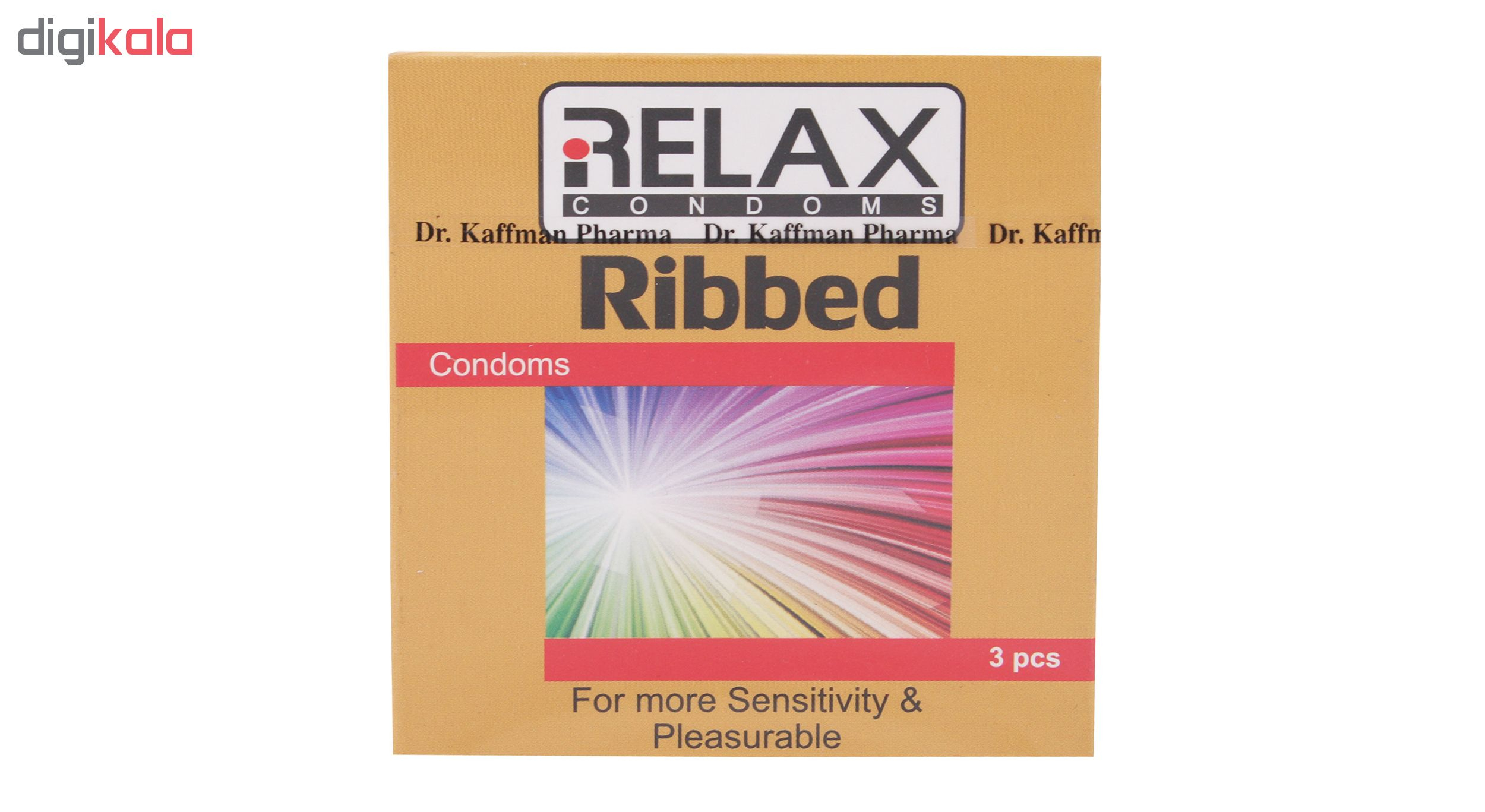 کاندوم ریلکس مدل Relax Ribbed بسته 3 عددی