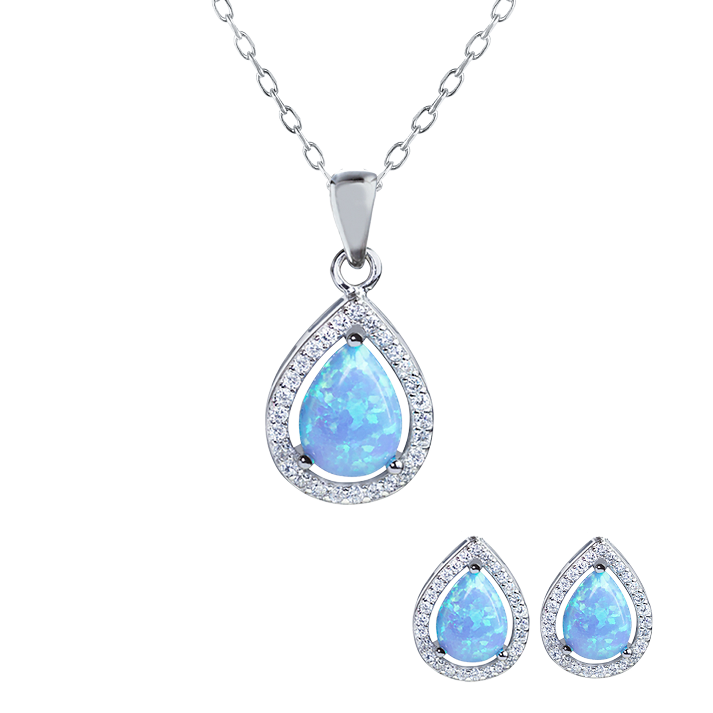 نیم ست نقره زنانه اقلیمه کد NN392