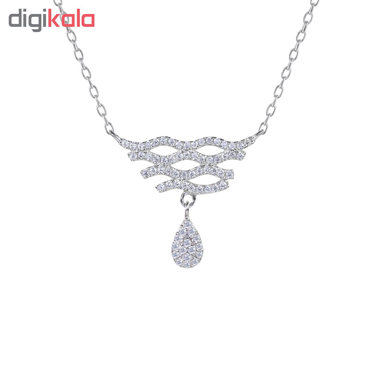 گردنبند نقره زنانه اقلیمه کد GN357 گردنبند نقره زنانه اقلیمه کد GN357