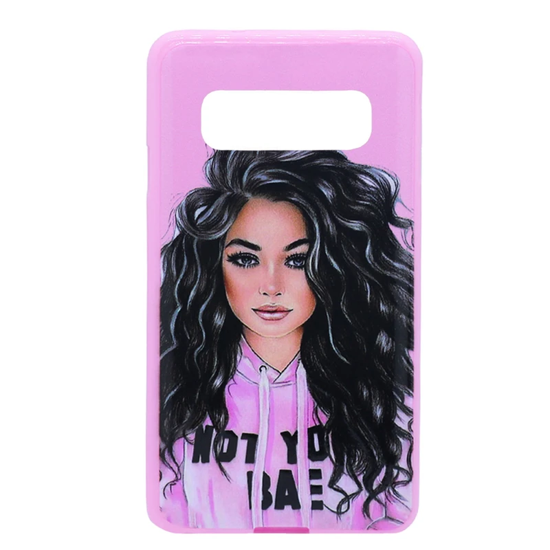کاور طرح Girl مدل pi-02 مناسب برای گوشی موبایل سامسونگ Galaxy S10 