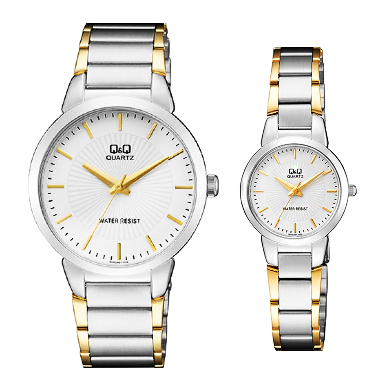 ست ساعت مچی عقربه ای زنانه و مردانه کیو اند کیو کد qa42j401y