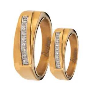 ست انگشتر زنانه و مردانه  مون لایت کد R2206