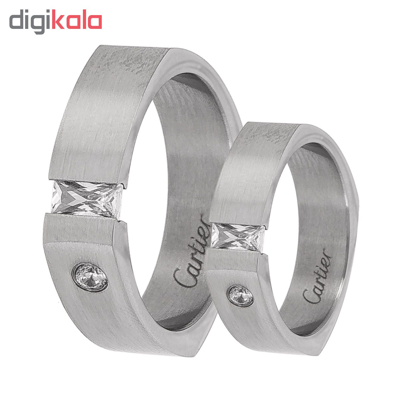 ست انگشتر زنانه و مردانه مون لایت کد R2218
