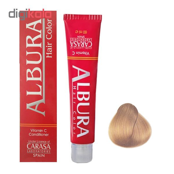 رنگ مو آلبورا مدل carasa شمارهN8-9.0 حجم 100 میلی لیتر رنگ بلوند خیلی روشن رنگ مو آلبورا مدل carasa شمارهN8-9.0 حجم 100 میلی لیتر رنگ بلوند خیلی روشن