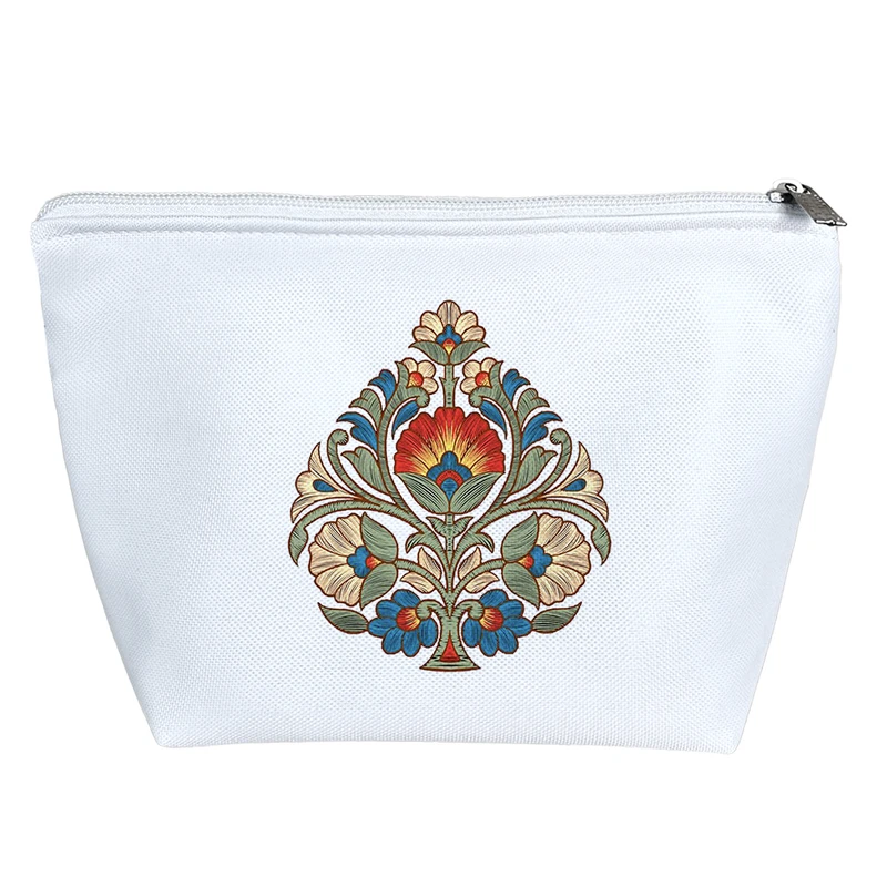 کیف لوازم آرایش دخترانه خندالو مدل نقاشی گل و مرغ کد H626