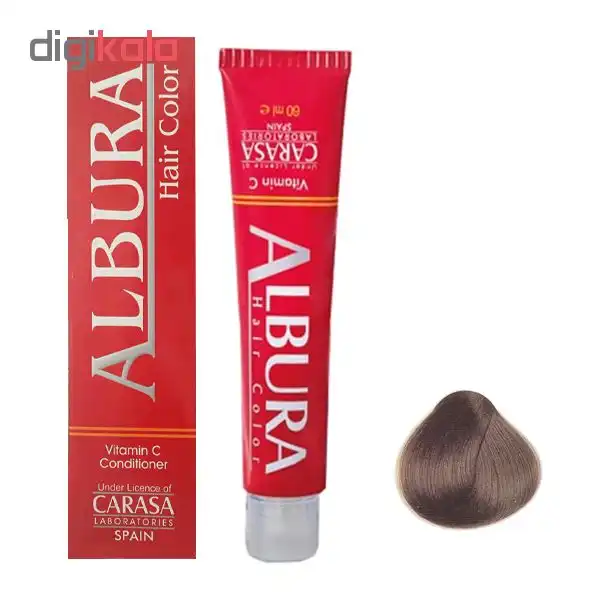 رنگ مو آلبورا مدل carasa شماره N5-6.0 حجم 100 میلی لیتر رنگ بلوند تیره