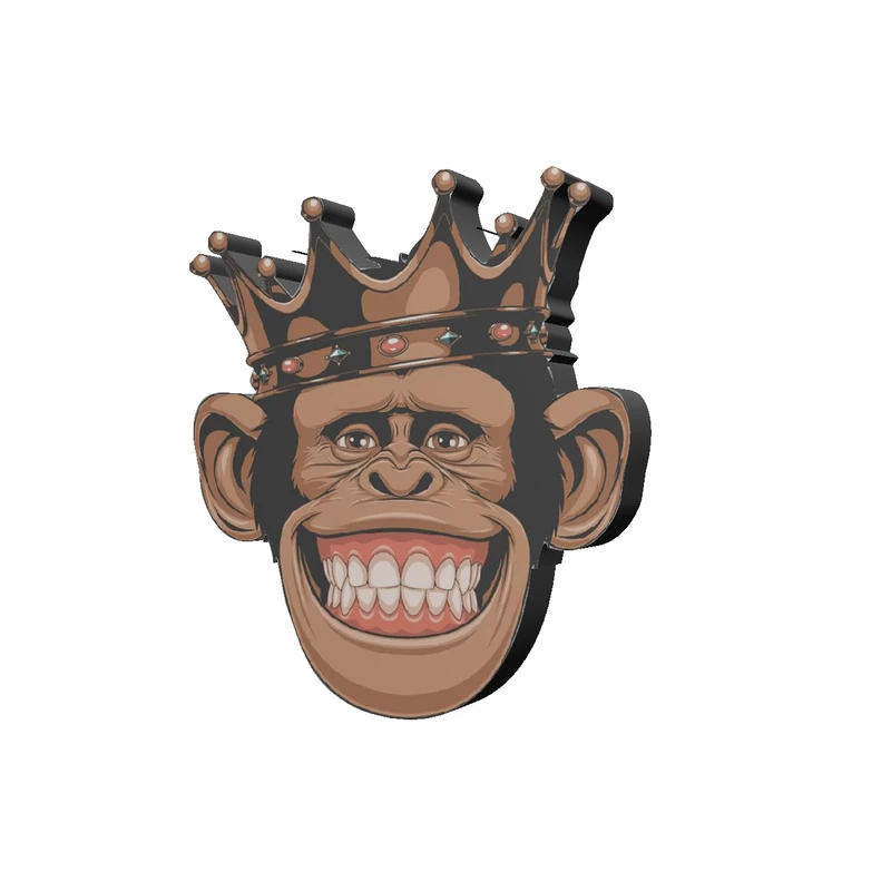استیکر تزیینی موبایل طرح میمون کد 255