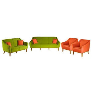 مبل راحتی هفت نفره چشمه نور کد MA-407.BR-GR-OR