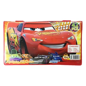 بسته لوازم‌التحریر کینگ مدل K2014-cars مجموعه 42 عددی