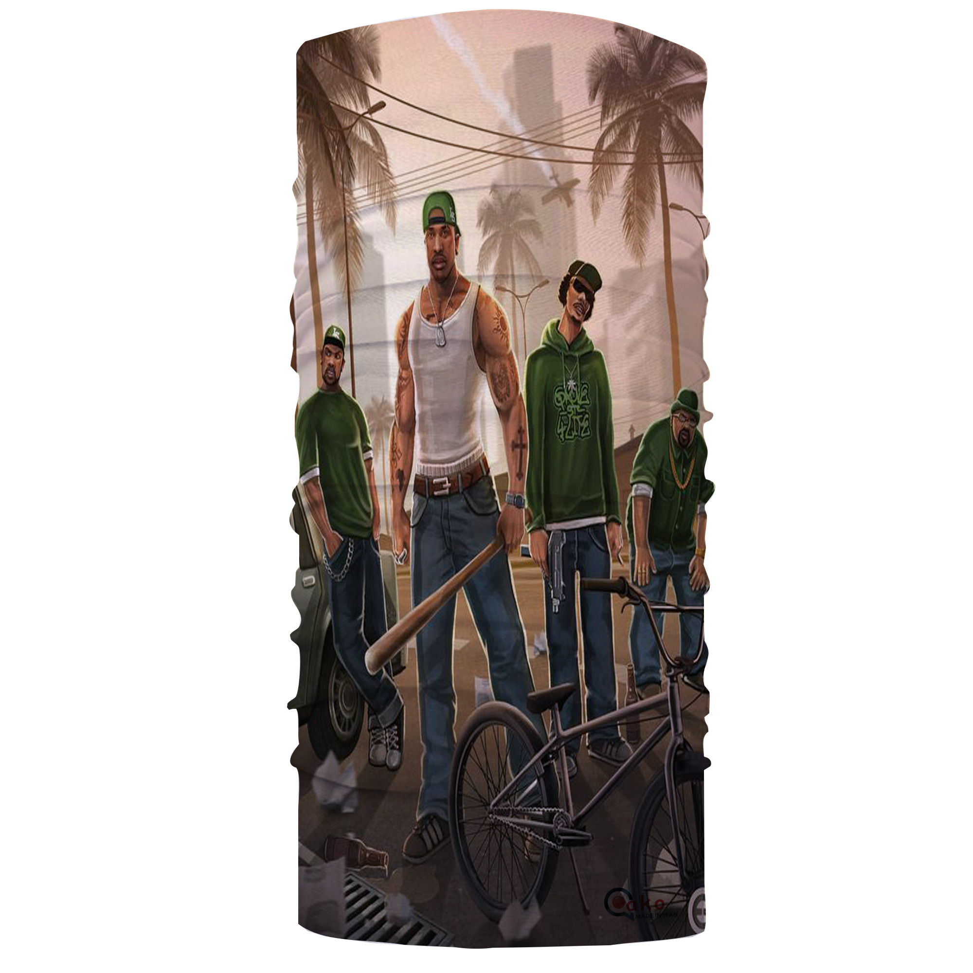 دستمال سر و گردن مدل GTA کد H 007