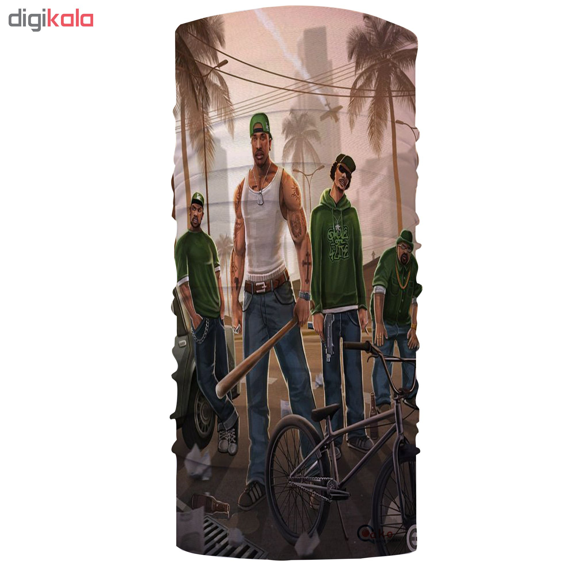 دستمال سر و گردن مدل GTA کد H 007