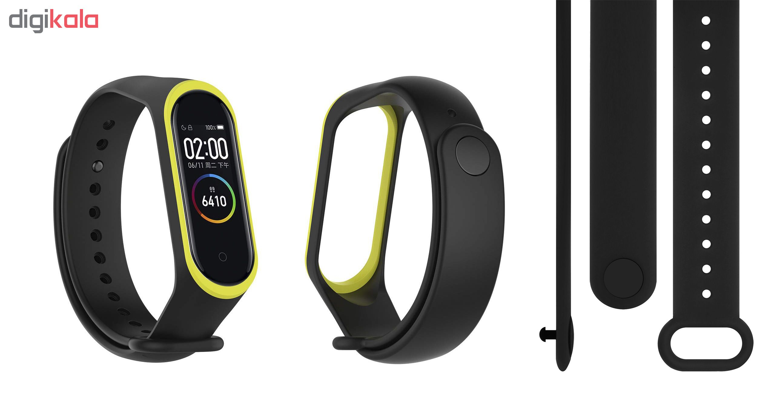 بند سومگ مدل SMG0-SP1 مناسب برای مچ بند هوشمند شیائومی Mi Band 4 مجموعه 3 عددی به همراه محافظ صفحه نمایش