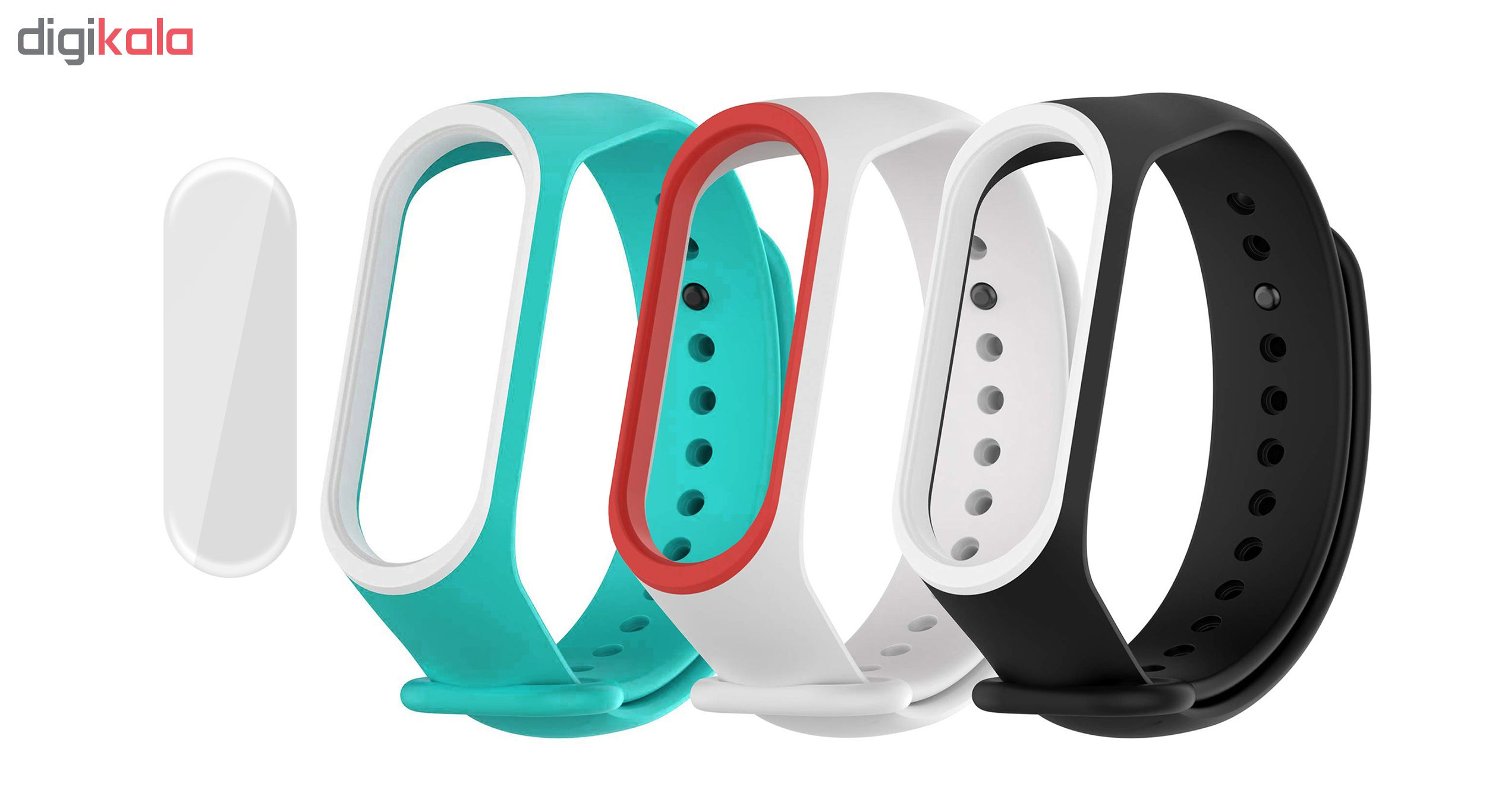 بند سومگ مدل SMG0-SP2 مناسب برای مچ بند هوشمند شیائومی Mi Band 4 مجموعه 3 عددی به همراه محافظ صفحه نمایش