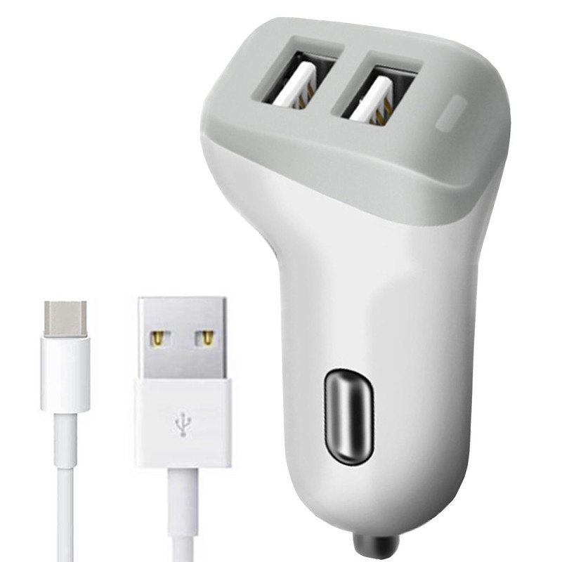 شارژر فندکی جووی مدل jc68 به همراه کابل تبدیل  USB-C 