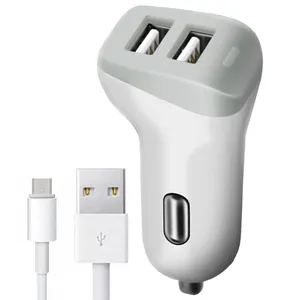 شارژر فندکی جووی مدل jc68 به همراه کابل تبدیل microUSB
