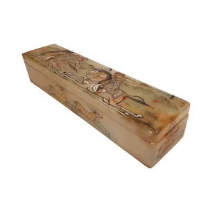 جعبه سنگ مرمر طرح شکارگاه کد 31975