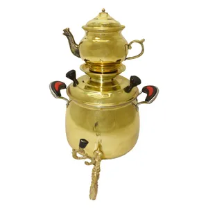 ست کتری و قوری برنجی مدل نگار کد 2