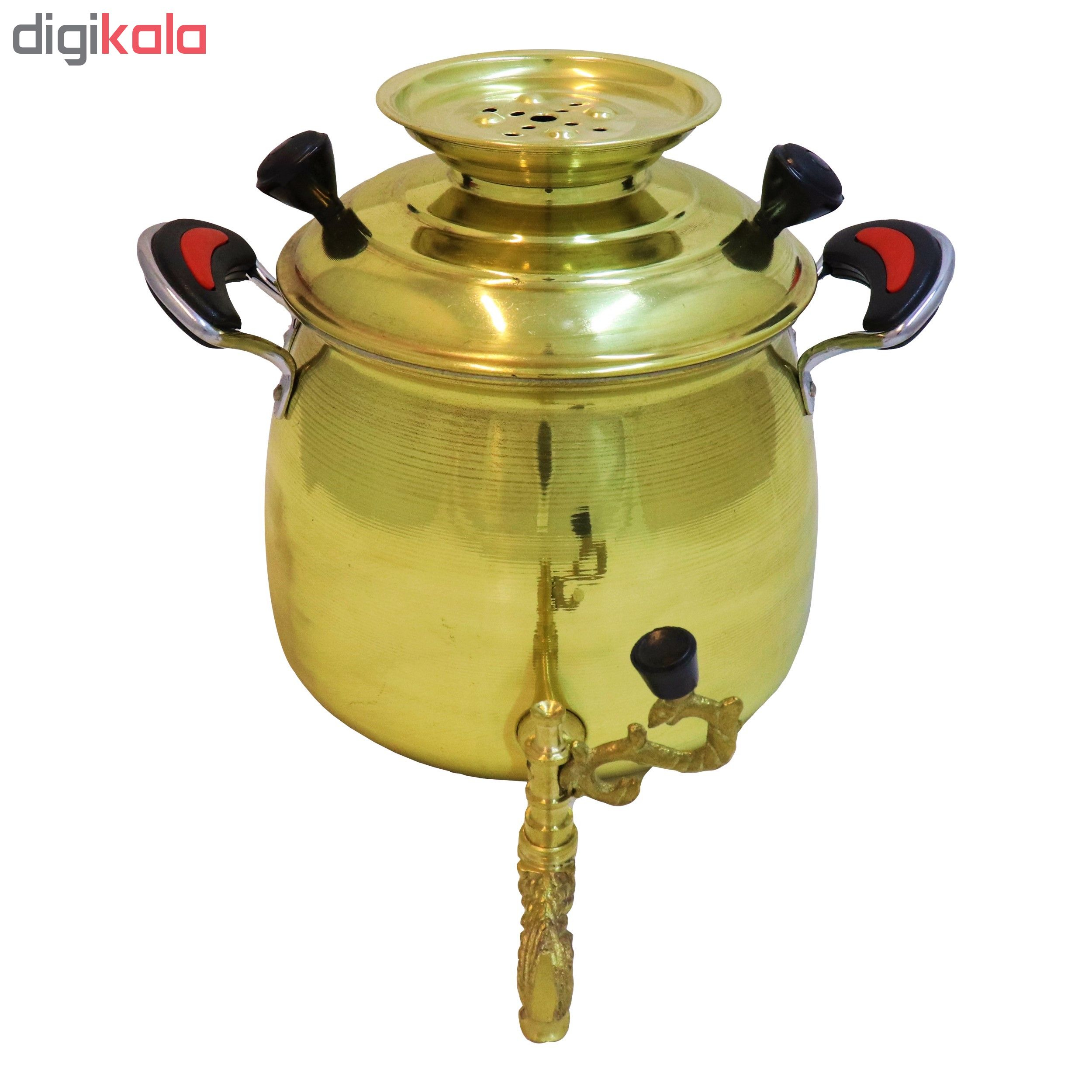 ست کتری و قوری برنجی مدل نگار کد 2