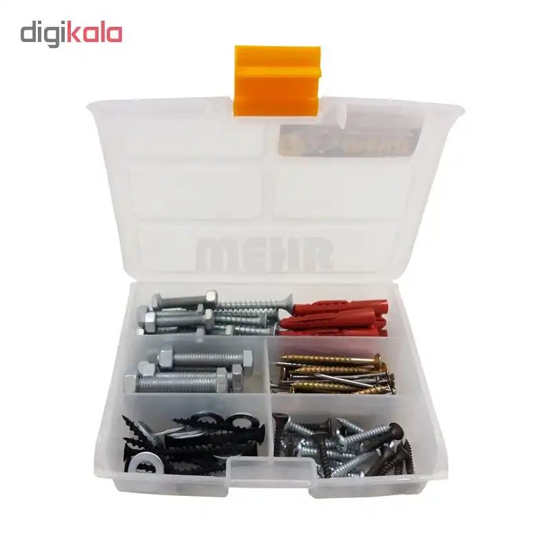 مجموعه 130 عددی پیچ رولپلاک و میخ مهر مدل DDB-130