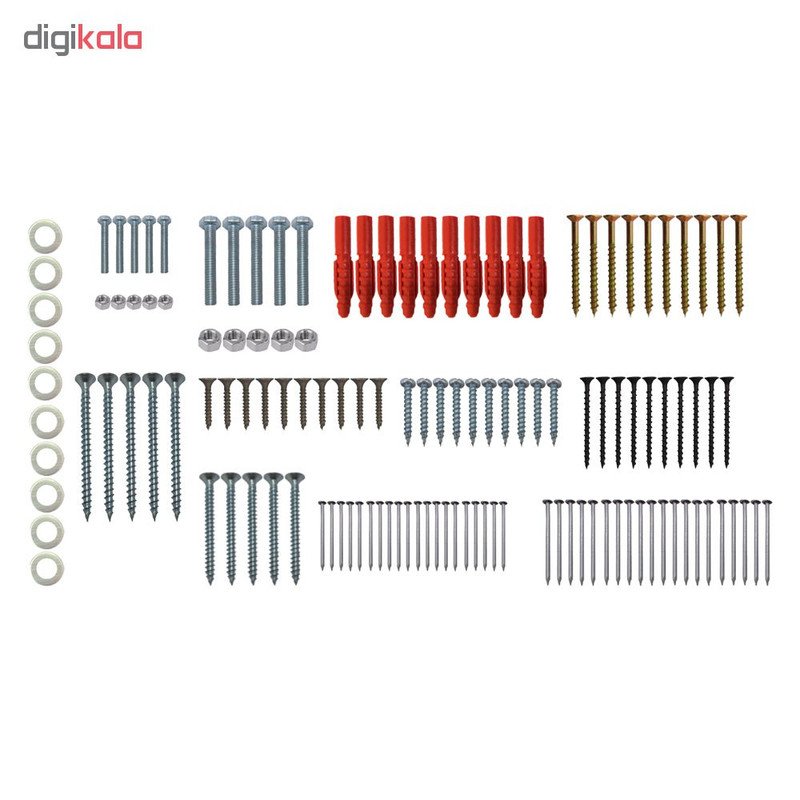 مجموعه 130 عددی پیچ رولپلاک و میخ مهر مدل DDB-130