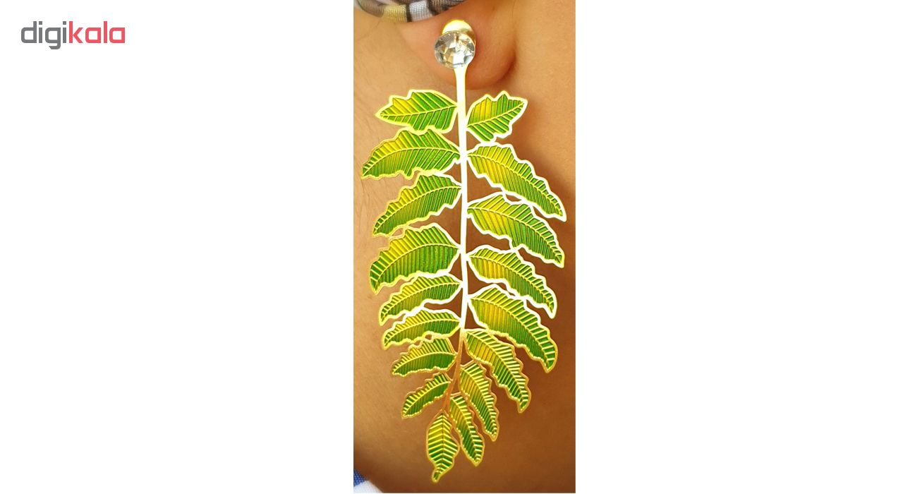 آویز گردنبند طلا 24 عیار زنانه طرح برگ کد KR11G