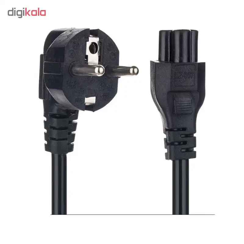 کابل برق 3 پین منبع تغذیه لپ تاپ مدل 16َA طول 1.8 متر
