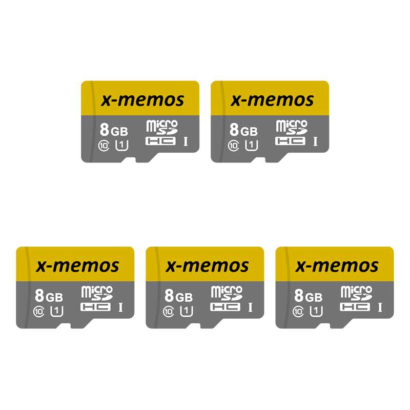 کارت حافظه microSDHC ایکس-مموس کلاس 10 استاندارد UHS-I U1 سرعت 30MBps ظرفیت 8 گیگابایت بسته 5 عددی کارت حافظه microSDHC ایکس-مموس کلاس 10 استاندارد UHS-I U1 سرعت 30MBps ظرفیت 8 گیگابایت بسته 5 عددی