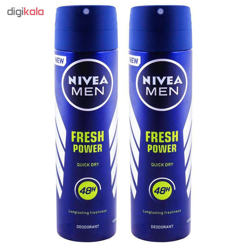 اسپری مردانه نیوآ مدل Fresh Power حجم 150 میلی لیتر مجموعه 2 عددی