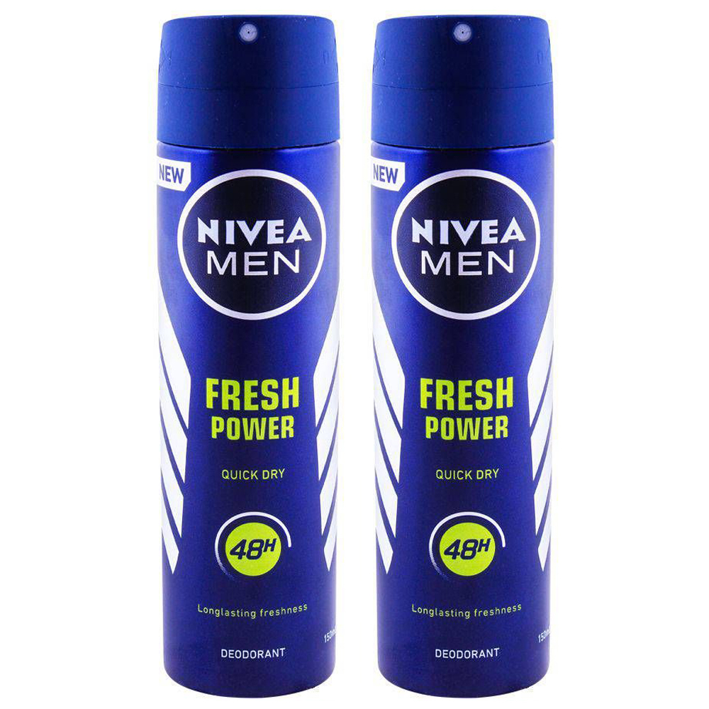 اسپری مردانه نیوآ مدل Fresh Power حجم 150 میلی لیتر مجموعه 2 عددی