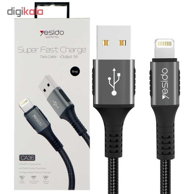 کابل تبدیل USB به لایتنینگ یسیدو مدل Ca36 طول 1.2 متر