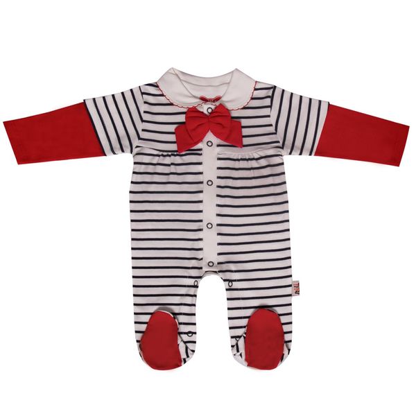 لباس سرهمی نیلی مدل Red Bow لباس سرهمی نیلی مدل Red Bow