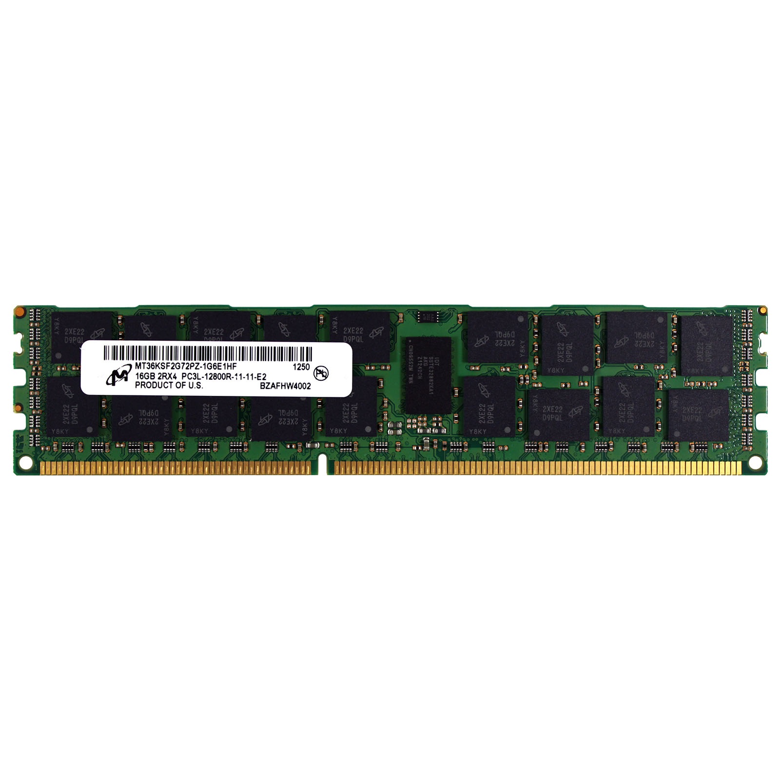 رم سرور DDR3 تک کاناله 1600 مگاهرتز CL11 میکرون مدل MT36KSF2G72PZ-1G6E1HF ظرفیت 16 گیگابایت