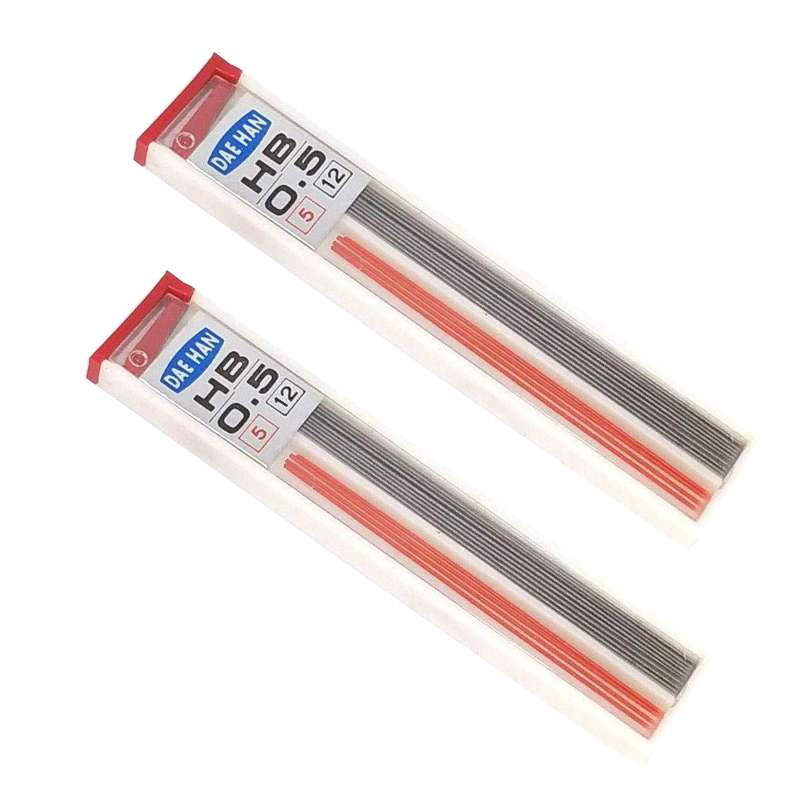 نوک مداد نوکی 0.5 میلی متری دایهان مدل 02 بسته 2 عددی نوک مداد نوکی 0.5 میلی متری دایهان مدل 02 بسته 2 عددی