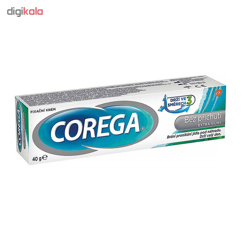 چسب دندان مصنوعی کورگا مدل Bez prichuti وزن 40 گرم