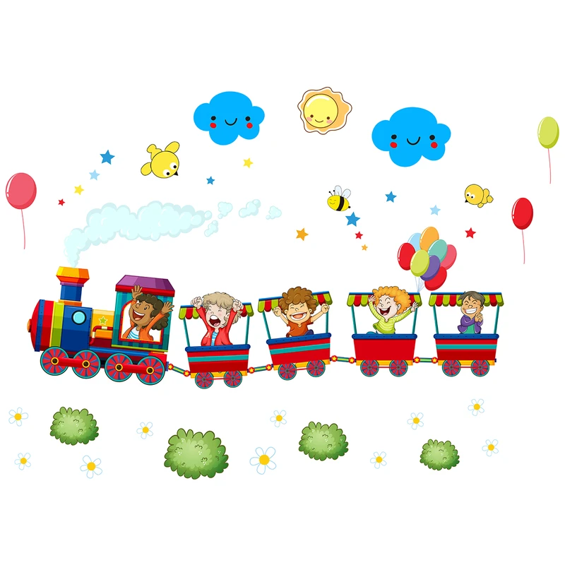 استیکر کودک طرح قطار شادی