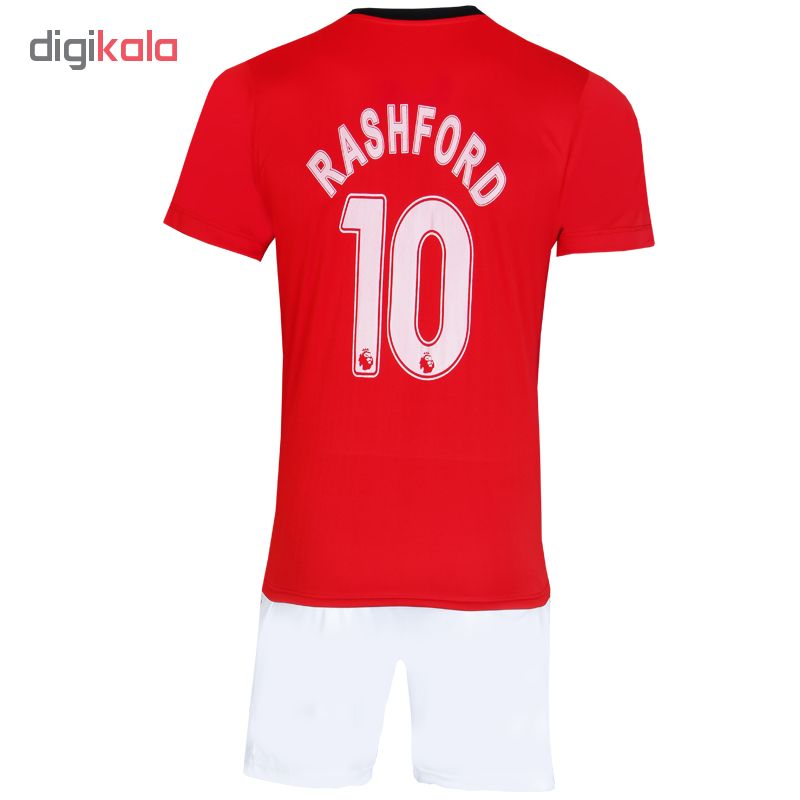 ست پیراهن و شورت ورزشی پسرانه طرح منچستر یونایتد مدل RASHFORD کد MAN.U 1 IRI