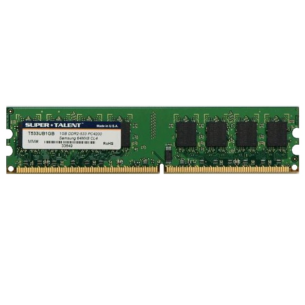 رم دسکتاپ DDR2 تک کاناله 533 مگاهرتز CL4 سوپر تلنت مدل T533UB1GB ظرفیت 1 گیگابایت