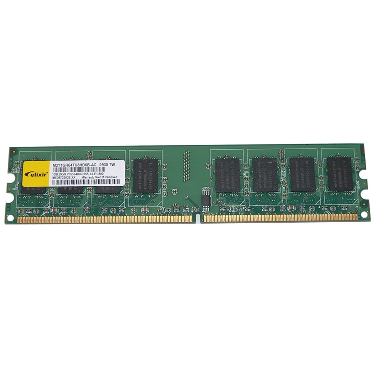 رم دسکتاپ DDR2 تک کاناله 800 مگاهرتز CL5 الیکسیر مدل M2Y1GH64TU8HD6B-AC ظرفیت 1 گیگابایت