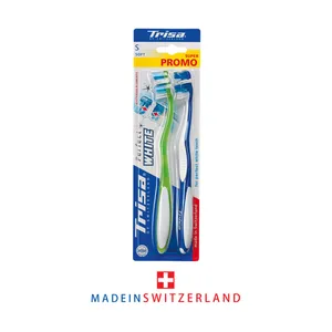 مسواک تریزا سری Super Promo مدل Perfect White با برس نرم - بسته 2 عددی