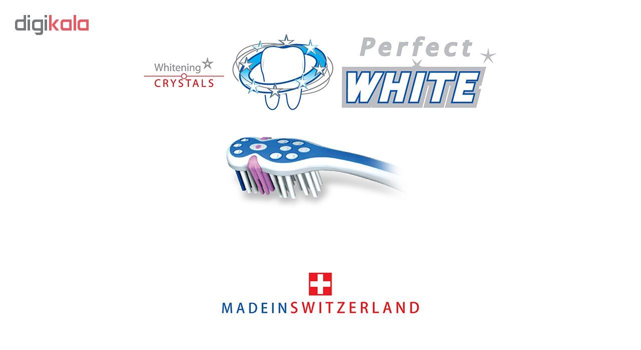 مسواک تریزا سری Super Promo مدل Perfect White با برس متوسط بسته 2 عددی -  - 3