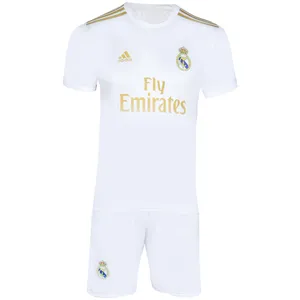 ست پیراهن و شورت ورزشی طرح رئال مادرید مدل HAZARD کد REAL 1 IRI