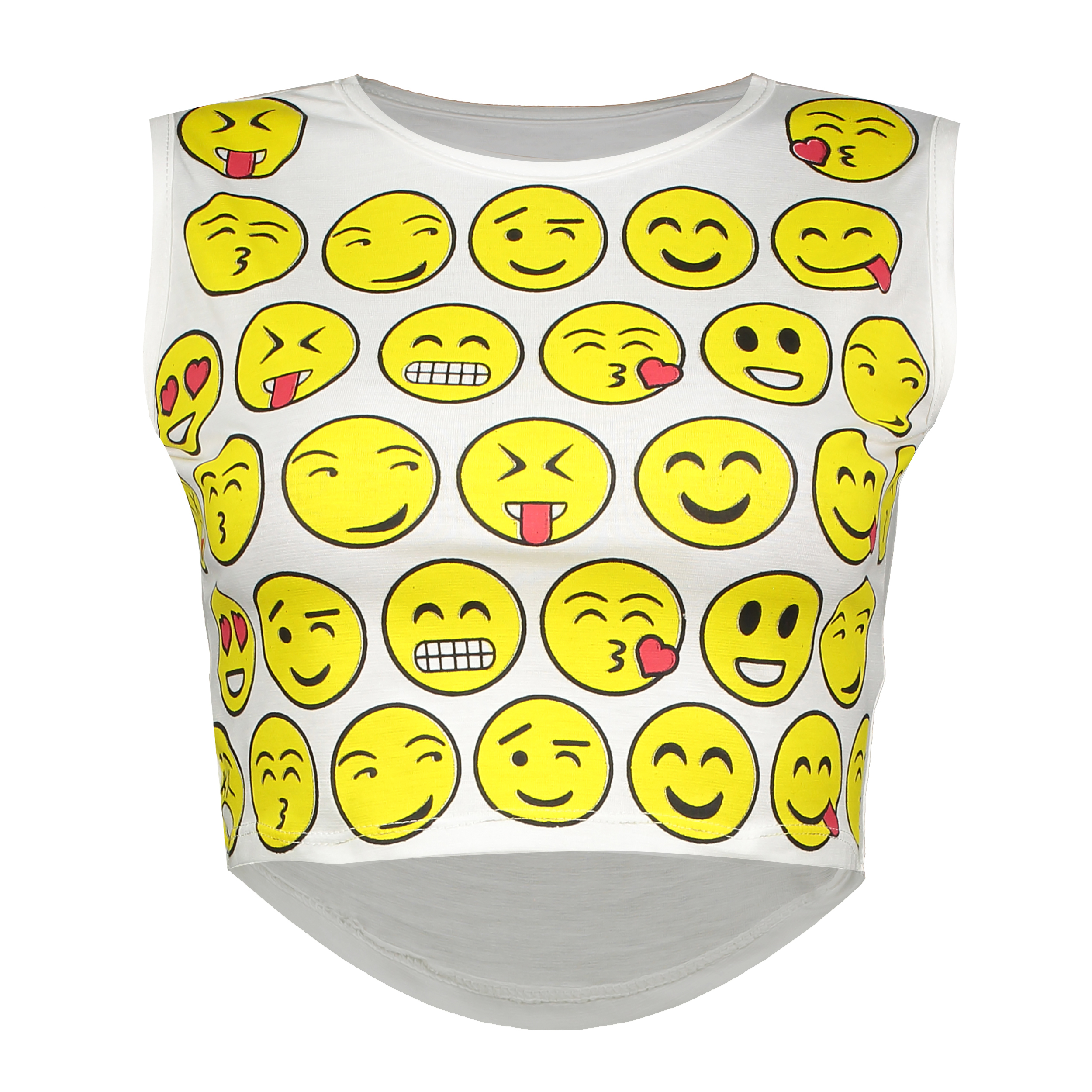 نیم تنه زنانه طرح emoji