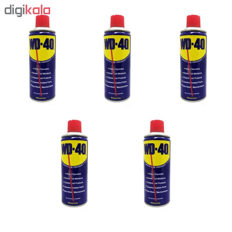 اسپری روان کننده دبلیو دی - 40 کد 40 حجم 330 میلی لیتر بسته 5 عددی