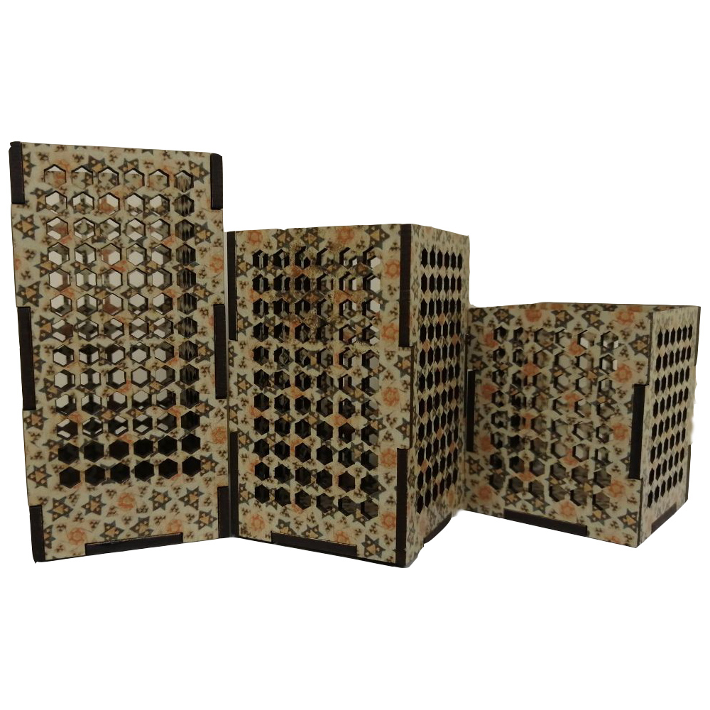 جاشمعی مدل زرین Z3 مجموعه 3 عددی
