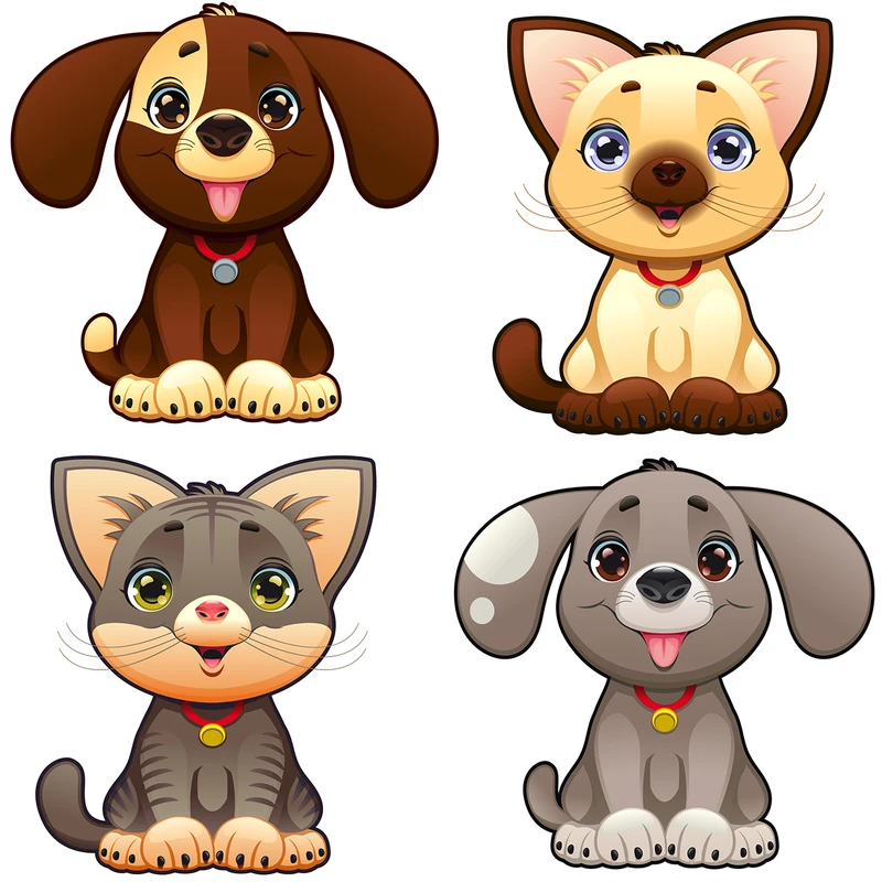 استیکر کلید و پریز طرح lovely pets کد 01