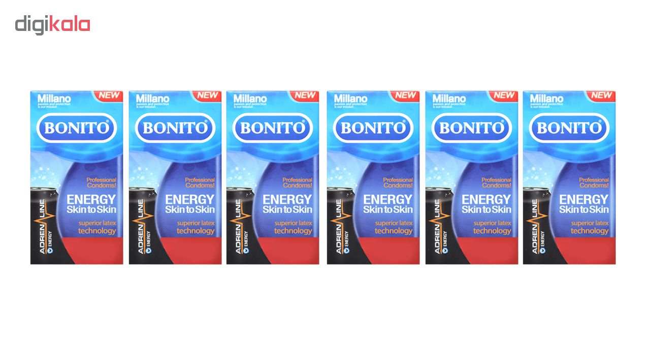 کاندوم بونیتو مدل  Energy مجموعه 6 عددی