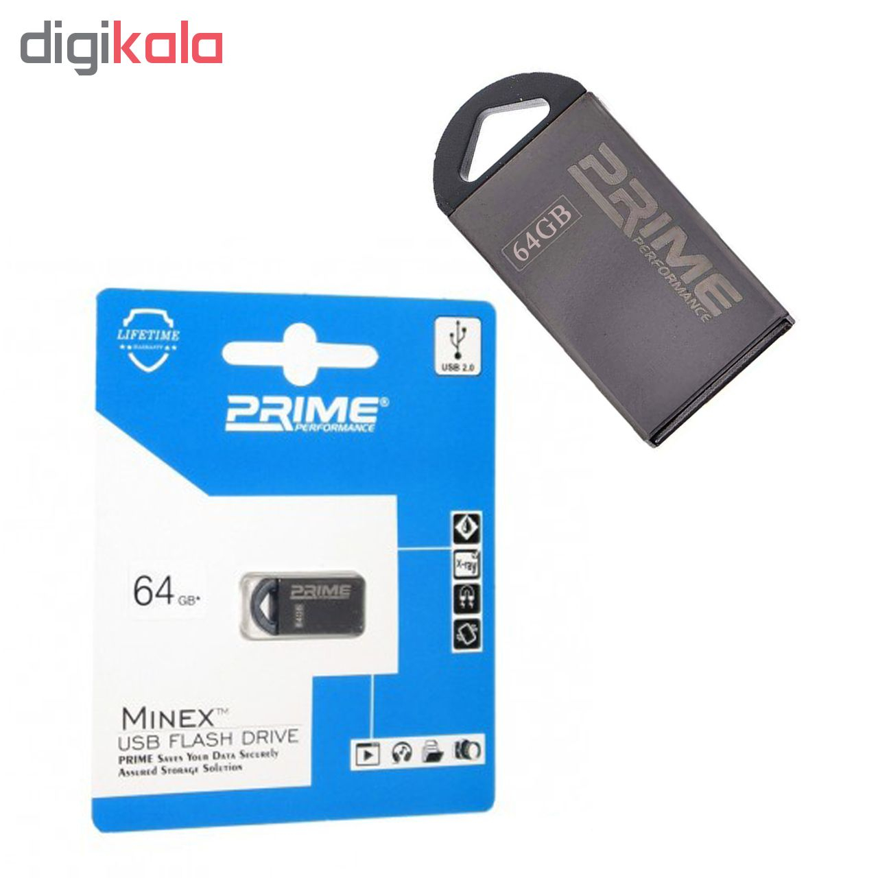 فلش مموری پرایم مدل Minex ظرفیت 64 گیگابایت