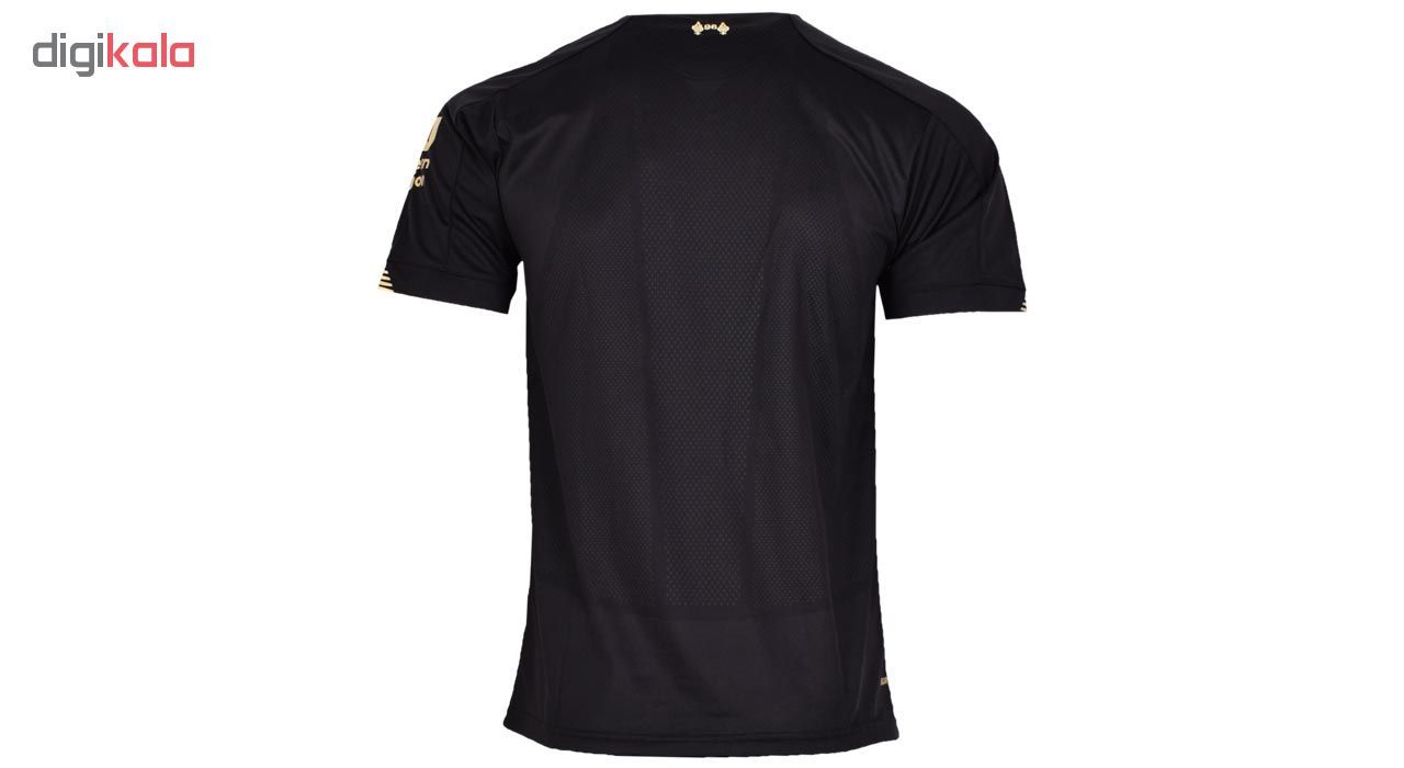 ست تی شرت و شلوارک ورزشی مردانه طرح لیورپول کد 20-2019 رنگ مشکی